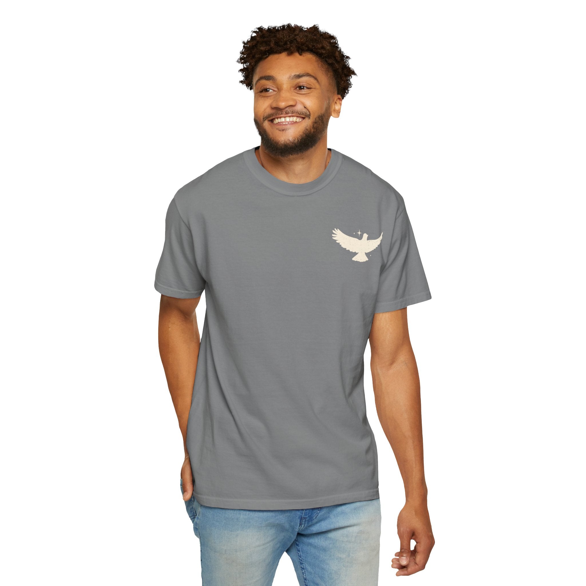 Spirit Lead Me T-Shirt — Dove Faith Graphic Garment-Dyed Tee