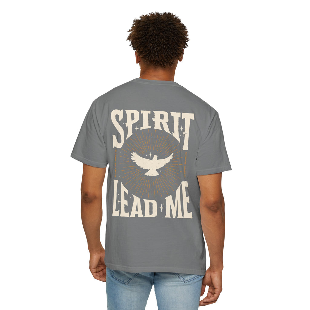 Spirit Lead Me T-Shirt — Dove Faith Graphic Garment-Dyed Tee