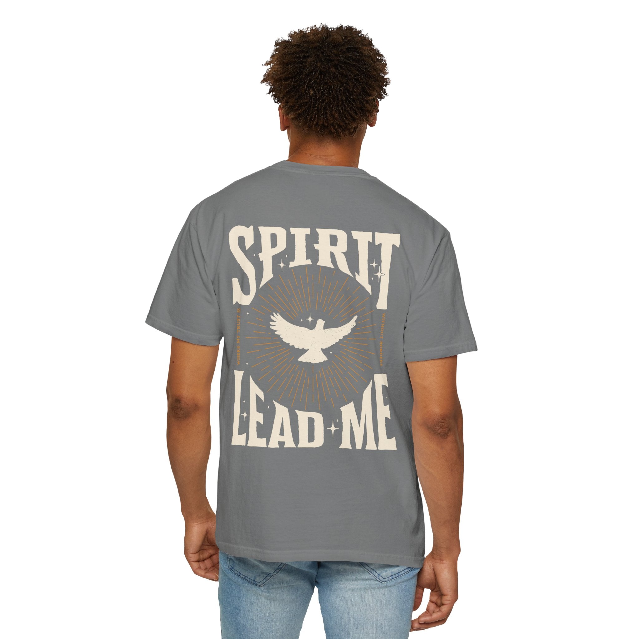 Spirit Lead Me T-Shirt — Dove Faith Graphic Garment-Dyed Tee