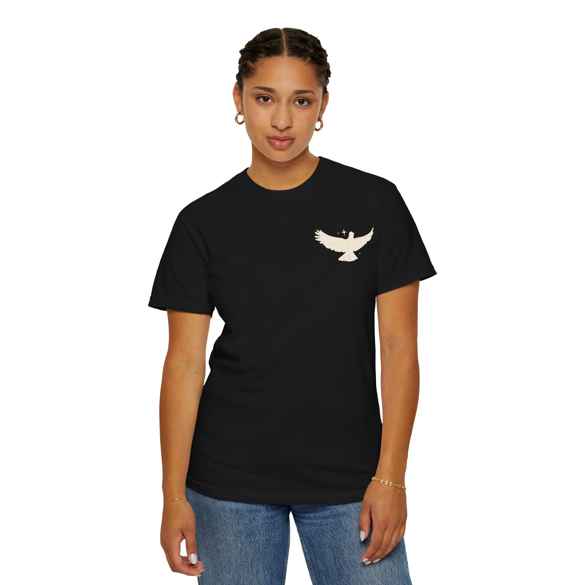 Spirit Lead Me T-Shirt — Dove Faith Graphic Garment-Dyed Tee