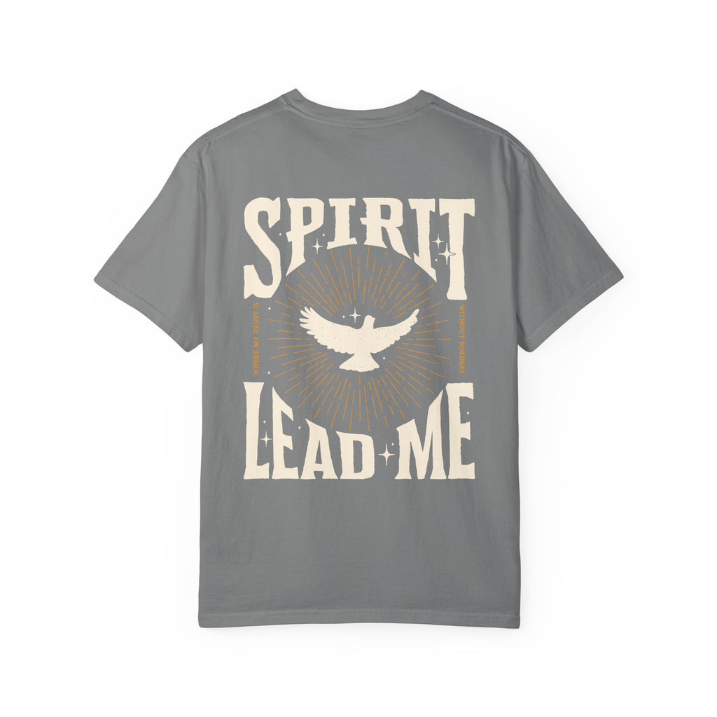 Spirit Lead Me T-Shirt — Dove Faith Graphic Garment-Dyed Tee