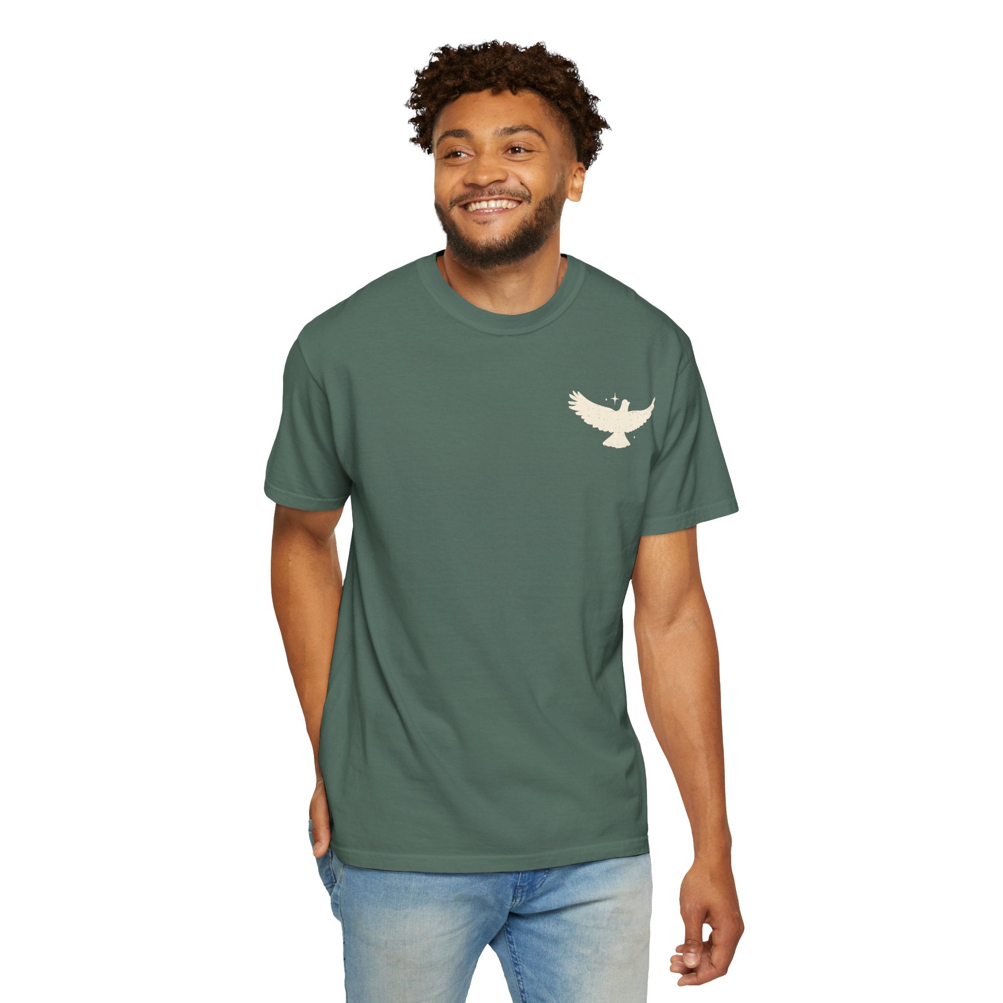 Spirit Lead Me T-Shirt — Dove Faith Graphic Garment-Dyed Tee