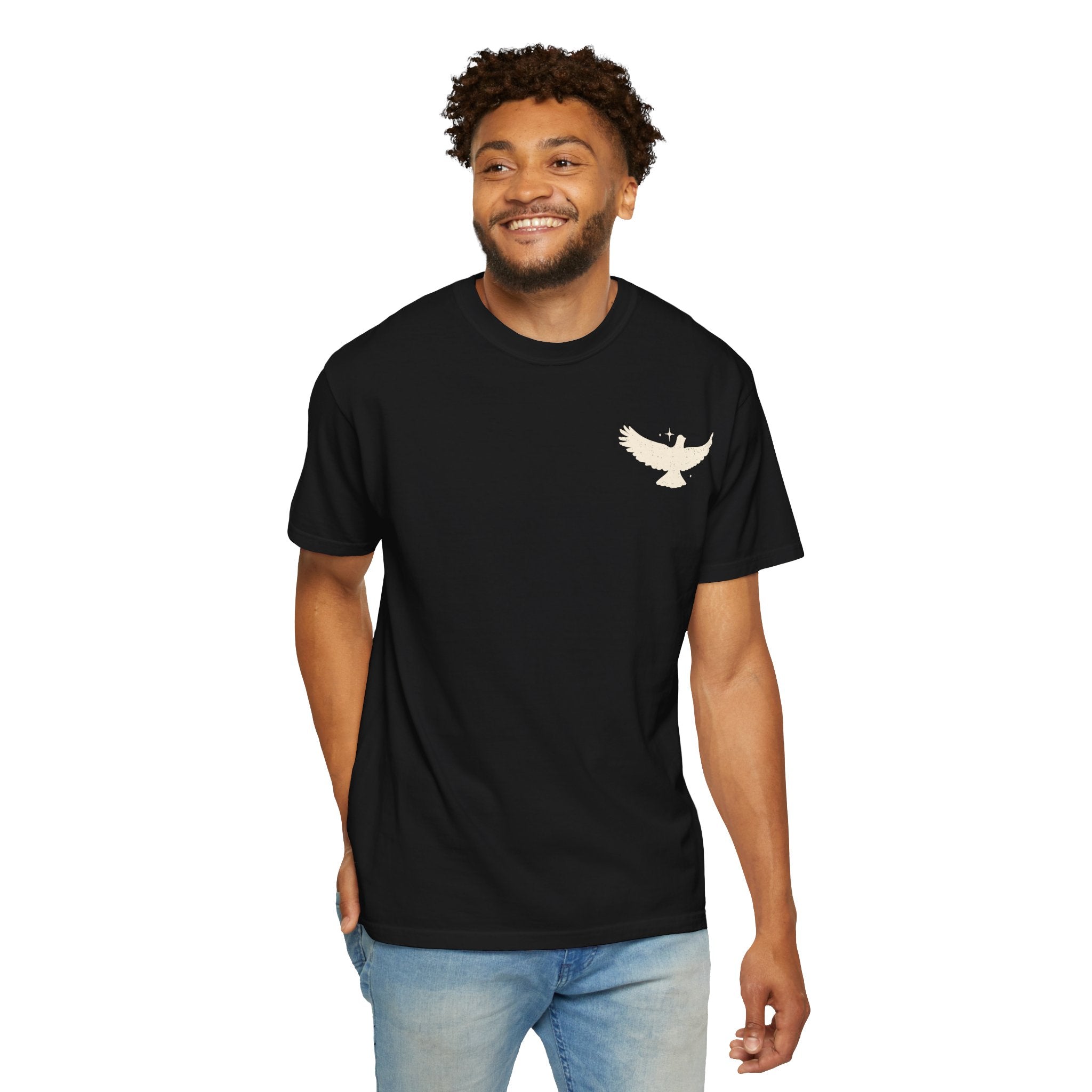 Spirit Lead Me T-Shirt — Dove Faith Graphic Garment-Dyed Tee