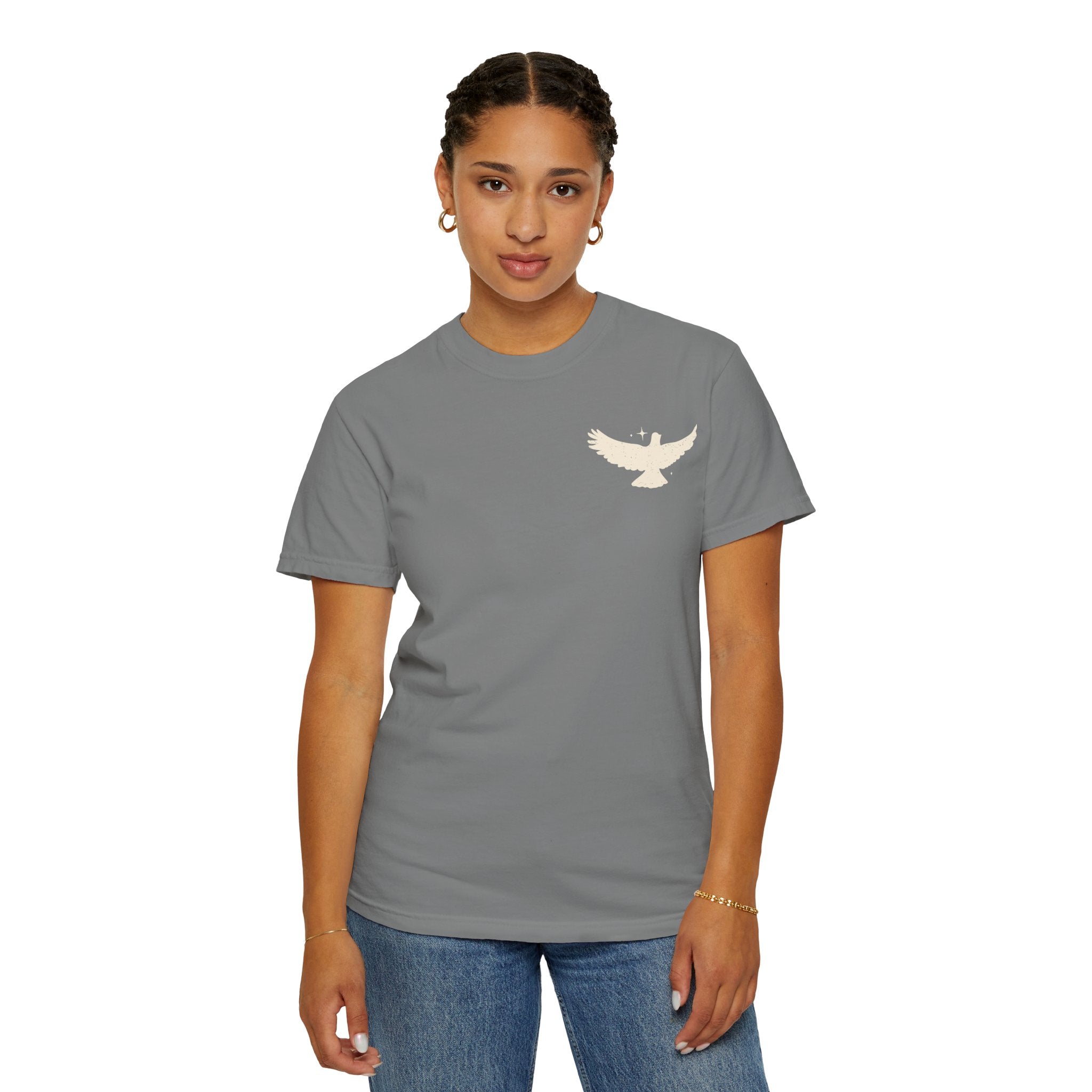Spirit Lead Me T-Shirt — Dove Faith Graphic Garment-Dyed Tee
