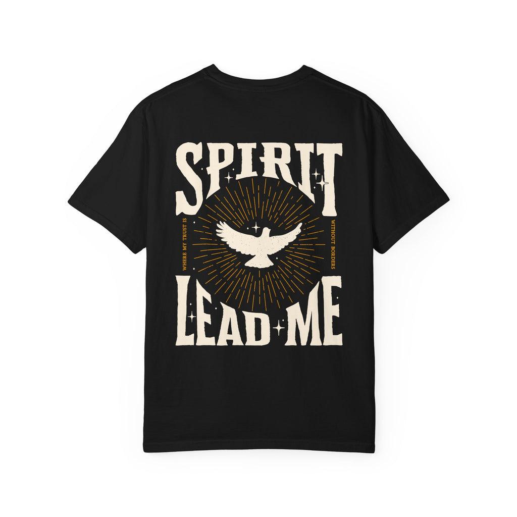 Spirit Lead Me T-Shirt — Dove Faith Graphic Garment-Dyed Tee