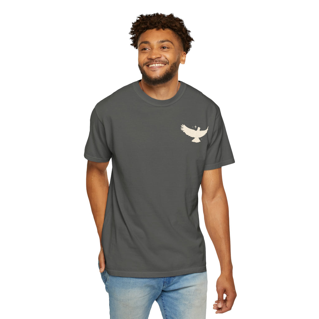 Spirit Lead Me T-Shirt — Dove Faith Graphic Garment-Dyed Tee