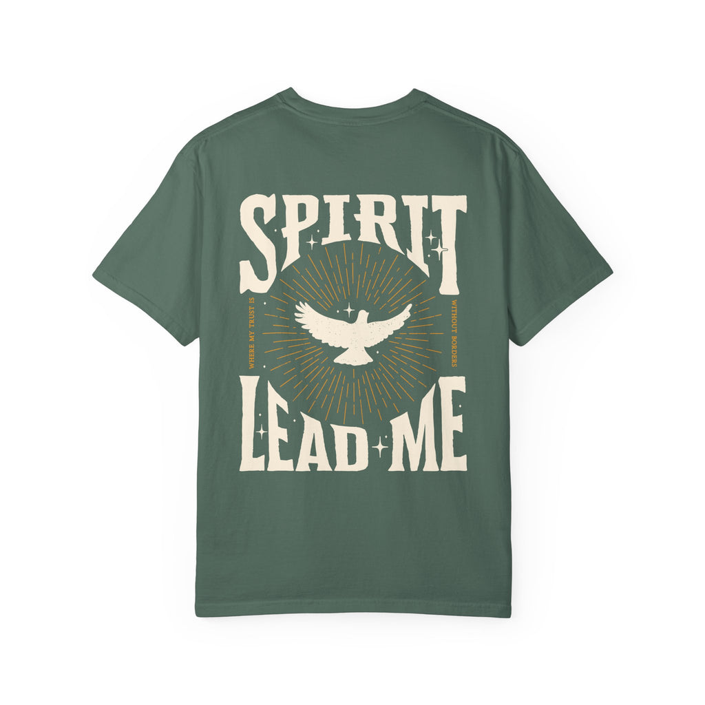 Spirit Lead Me T-Shirt — Dove Faith Graphic Garment-Dyed Tee