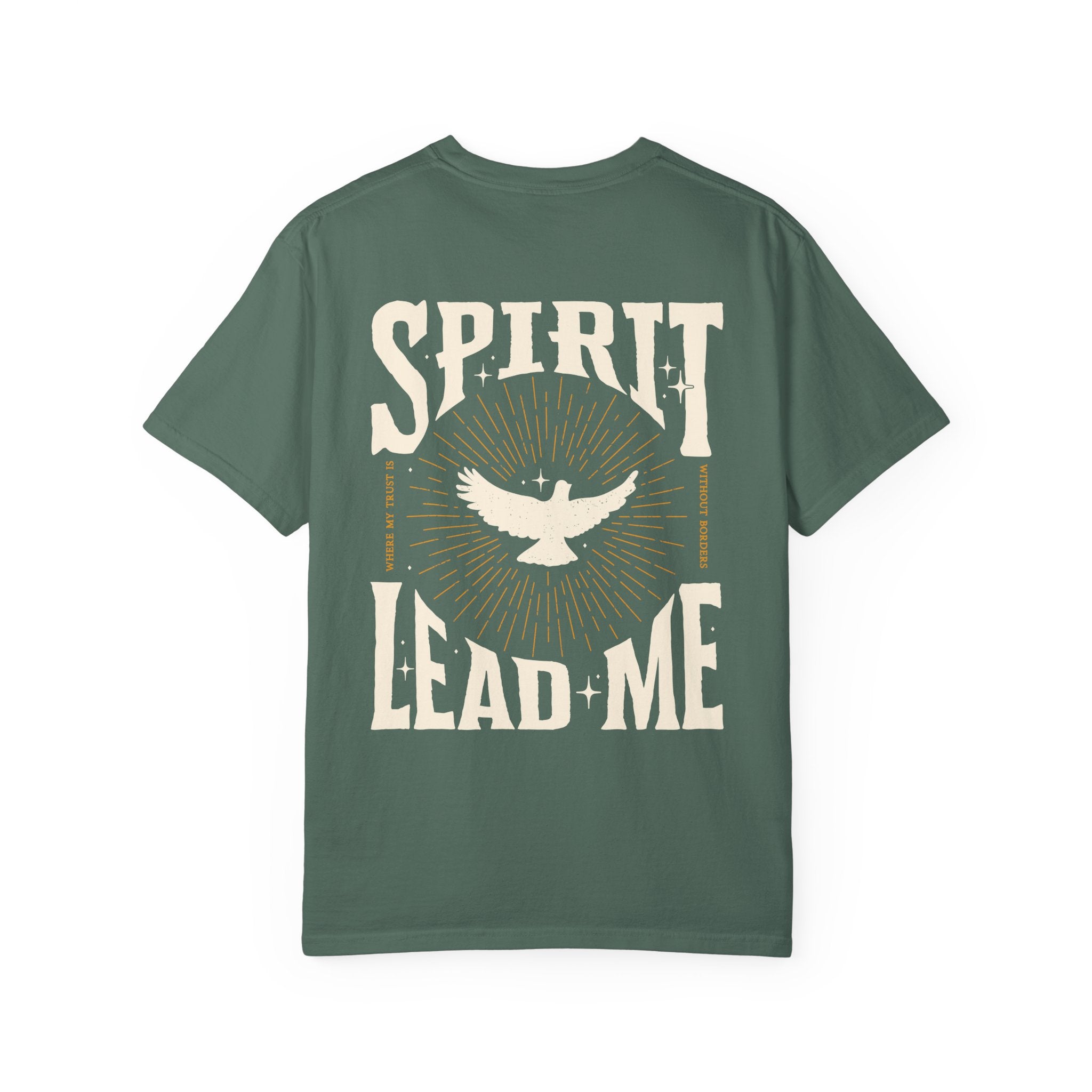 Spirit Lead Me T-Shirt — Dove Faith Graphic Garment-Dyed Tee