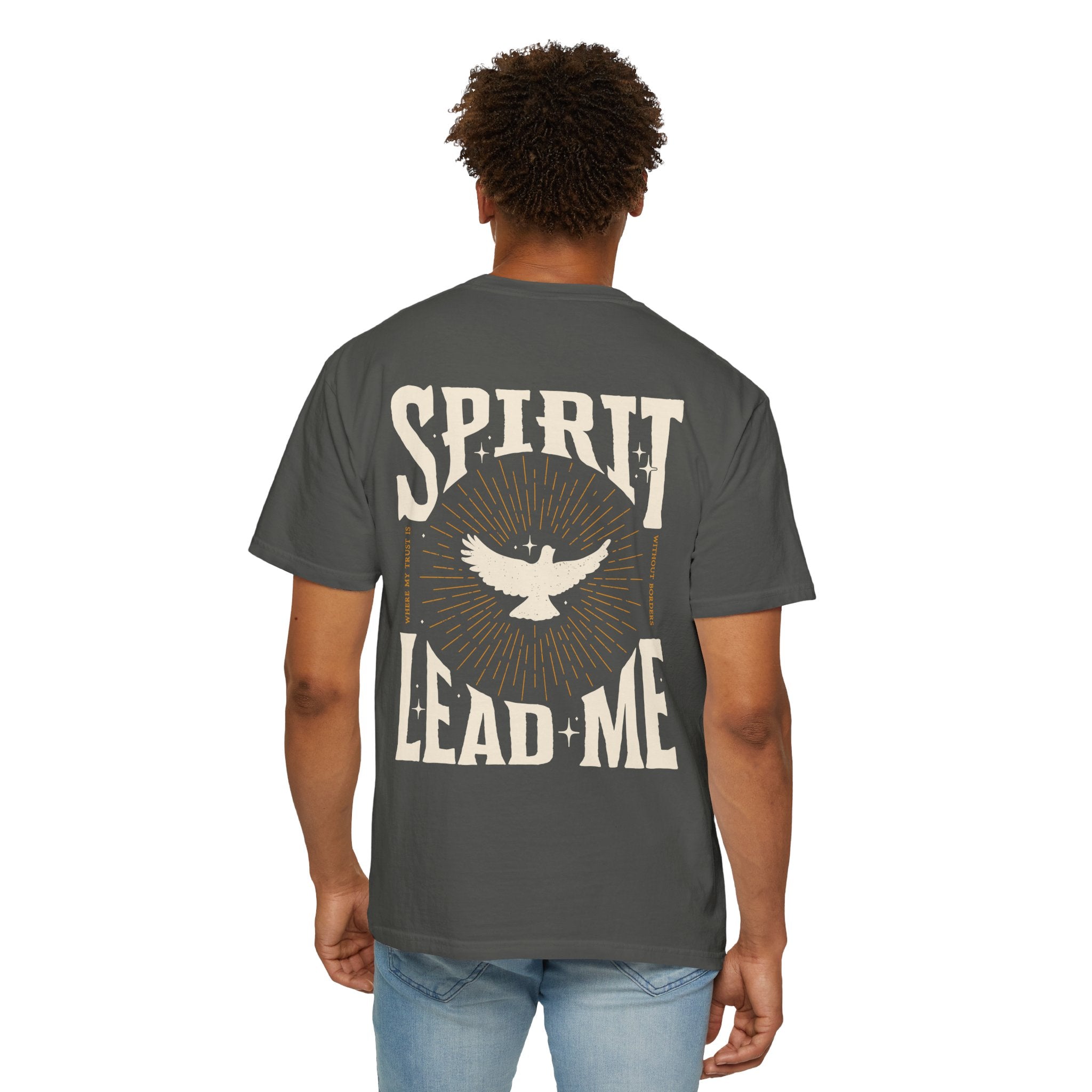 Spirit Lead Me T-Shirt — Dove Faith Graphic Garment-Dyed Tee