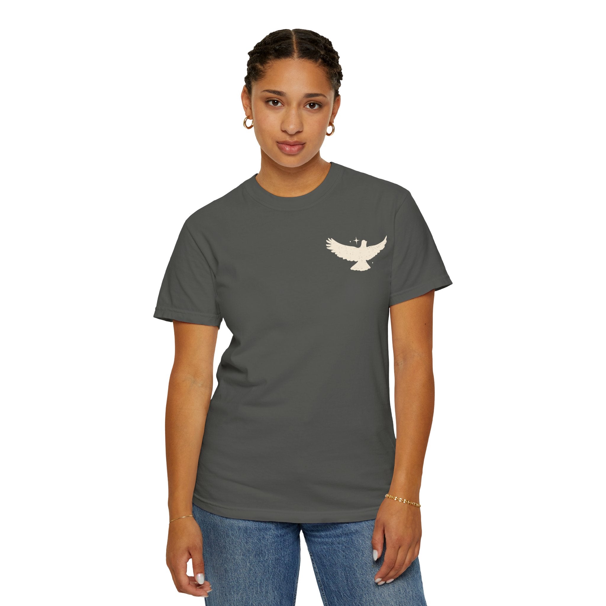 Spirit Lead Me T-Shirt — Dove Faith Graphic Garment-Dyed Tee