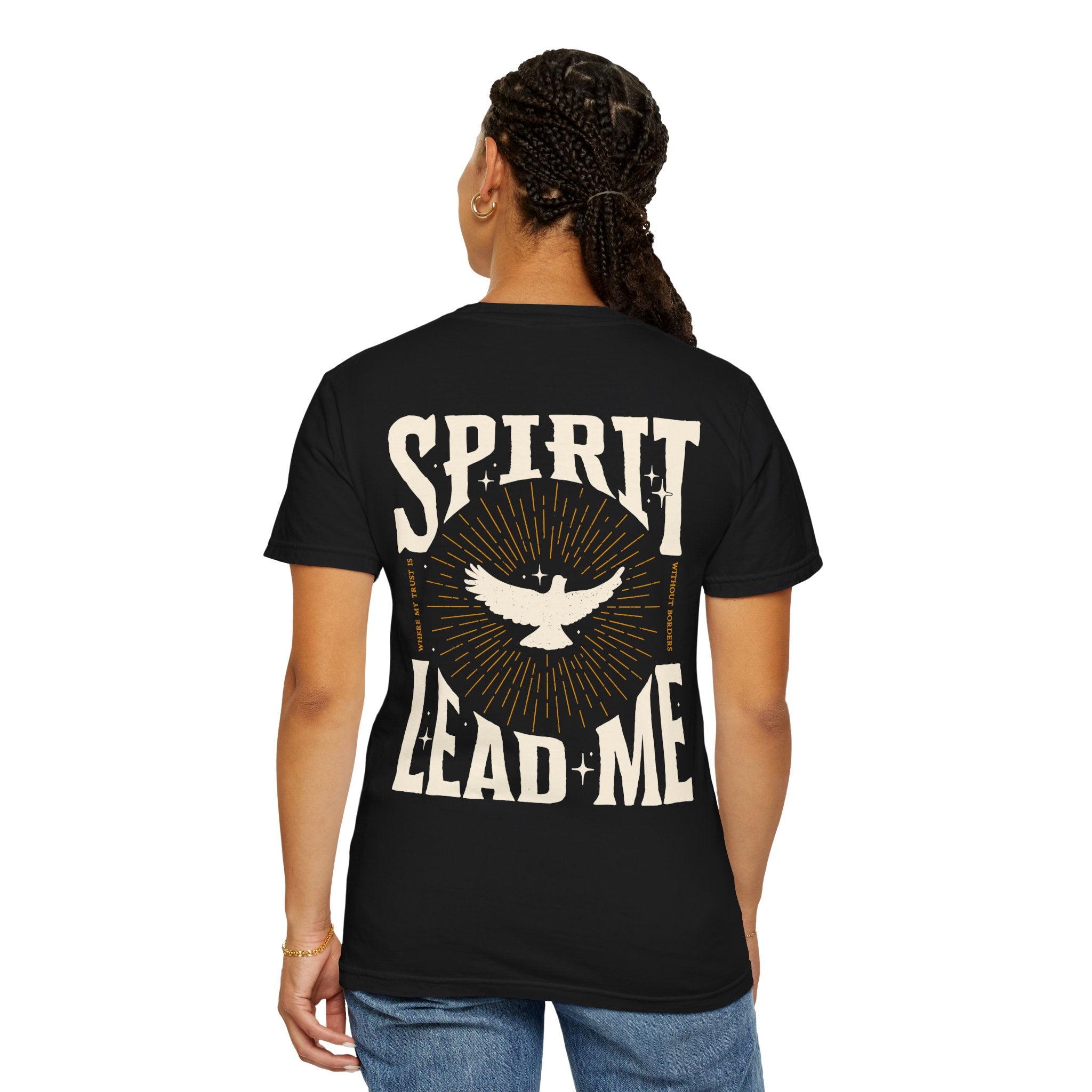 Spirit Lead Me T-Shirt — Dove Faith Graphic Garment-Dyed Tee