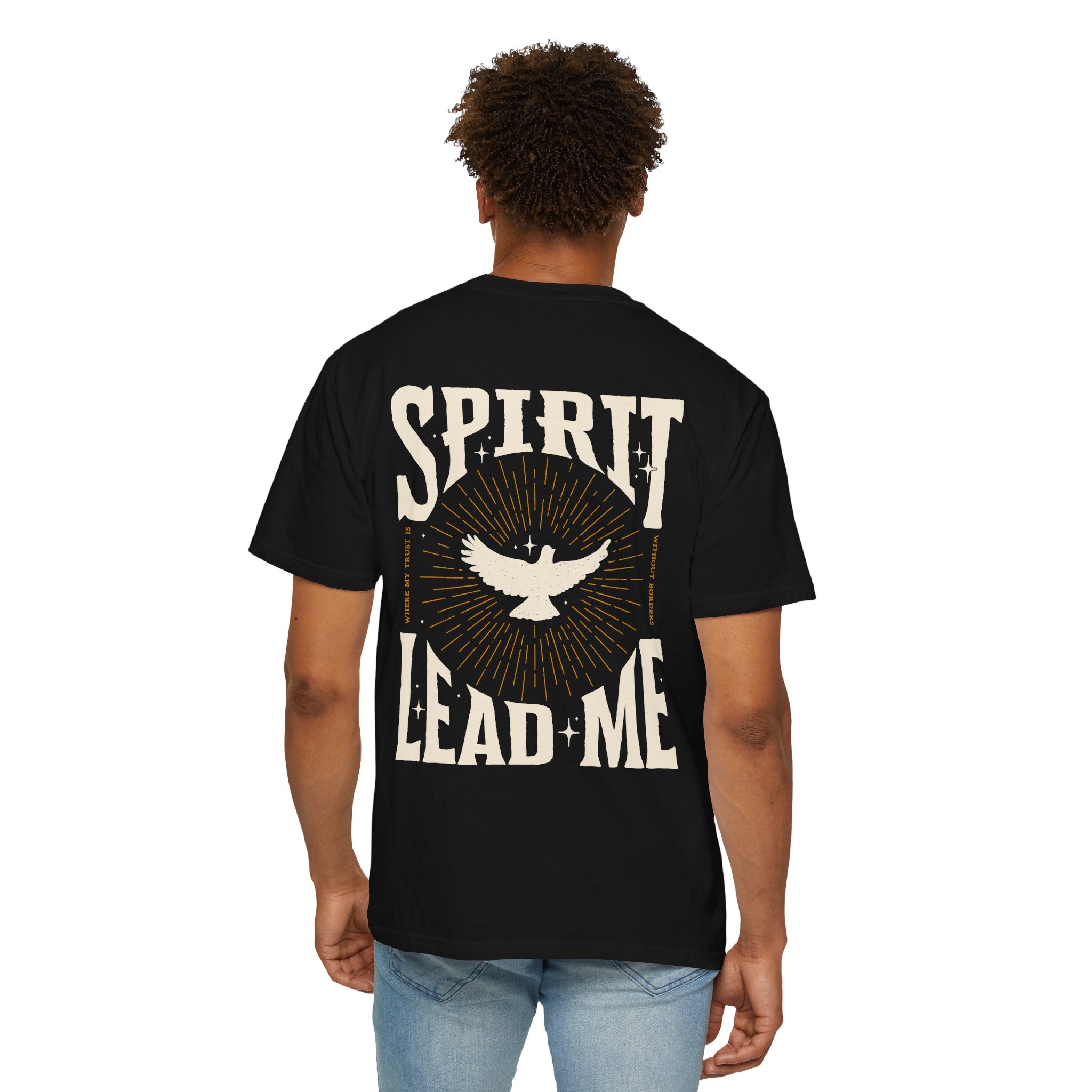 Spirit Lead Me T-Shirt — Dove Faith Graphic Garment-Dyed Tee